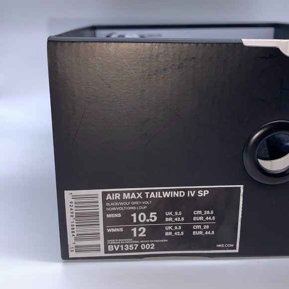 NEW Nike Air Max Tailwind 4 Black Grey